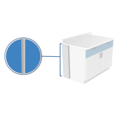 T3A Tapa de ajuste alta Gabinete CA / muro