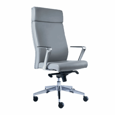 BM 1260 Silla ejecutiva extra alta, brazos y base de aluminio