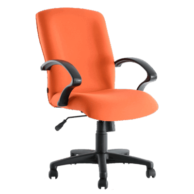 BM 1300 silla ejecutiva de respaldo alto tapizado en tela, con brazos, base de nylon