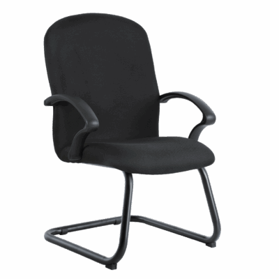 BM 143 sillón para visitante con base de trineo tapizado