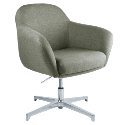 BM 1940 sillón para recepción o visitantes, base de aluminio de 4 puntas