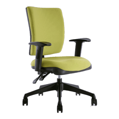 BM 2321 silla multifuncional de uso pesado, respaldo medio, brazos ajustables
