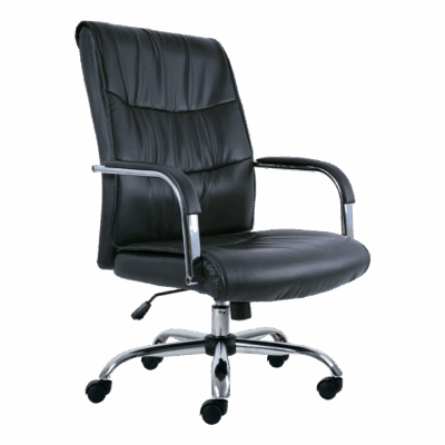 BM 9040 silla ejecutiva de respaldo alto, con brazos en acero