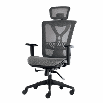 BM 9500 sillón ejecutivo, respaldo alto y asiento con malla, cabecera ajustable